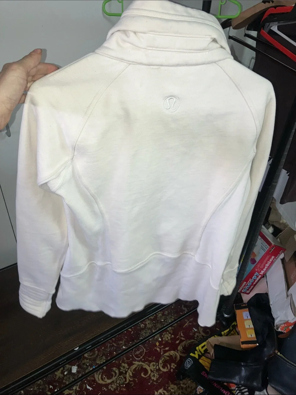 Lululemon ivory off white zip jacket s/m